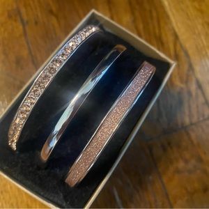 Brand new never worn, rose gold bracelets